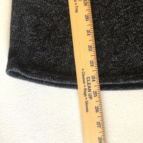 Perfect Peach Size Small Comfy Charcoal Long Sleeve Ruffled Sweater - Picture 6 of 10